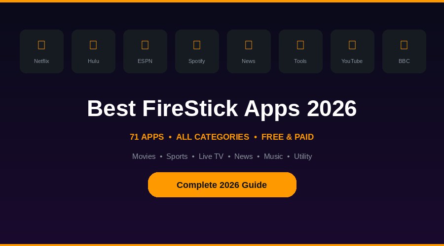 Best FireStick apps for cord cutters 2026