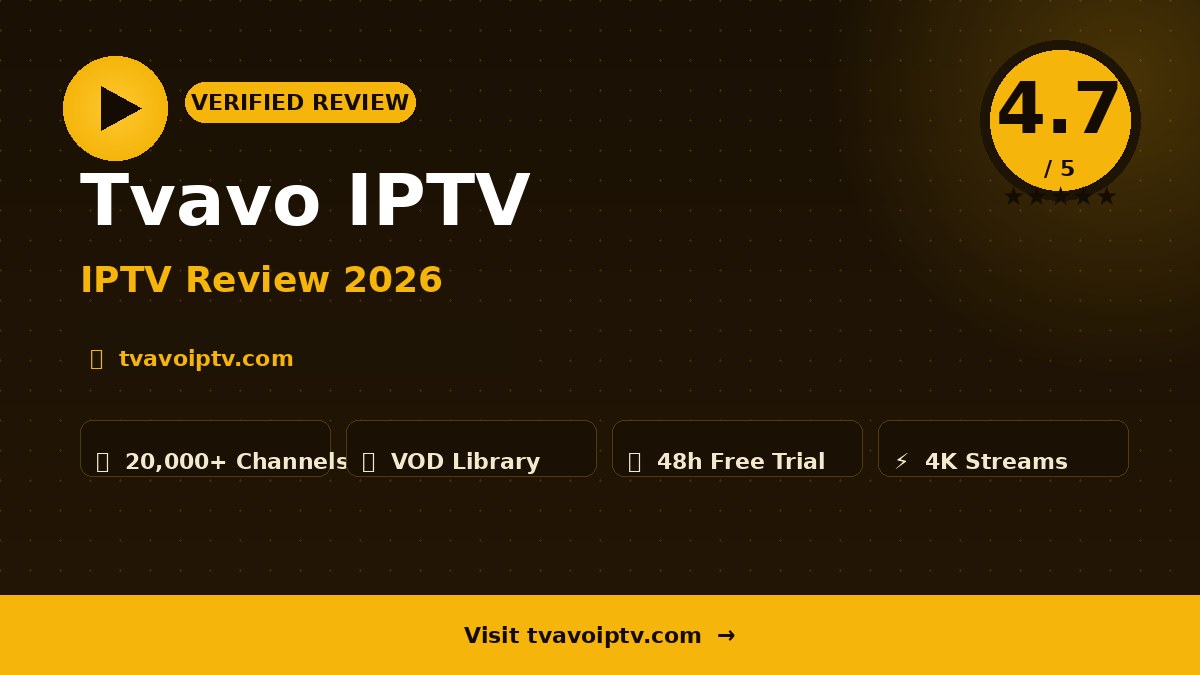 Tvavo IPTV Review 2026