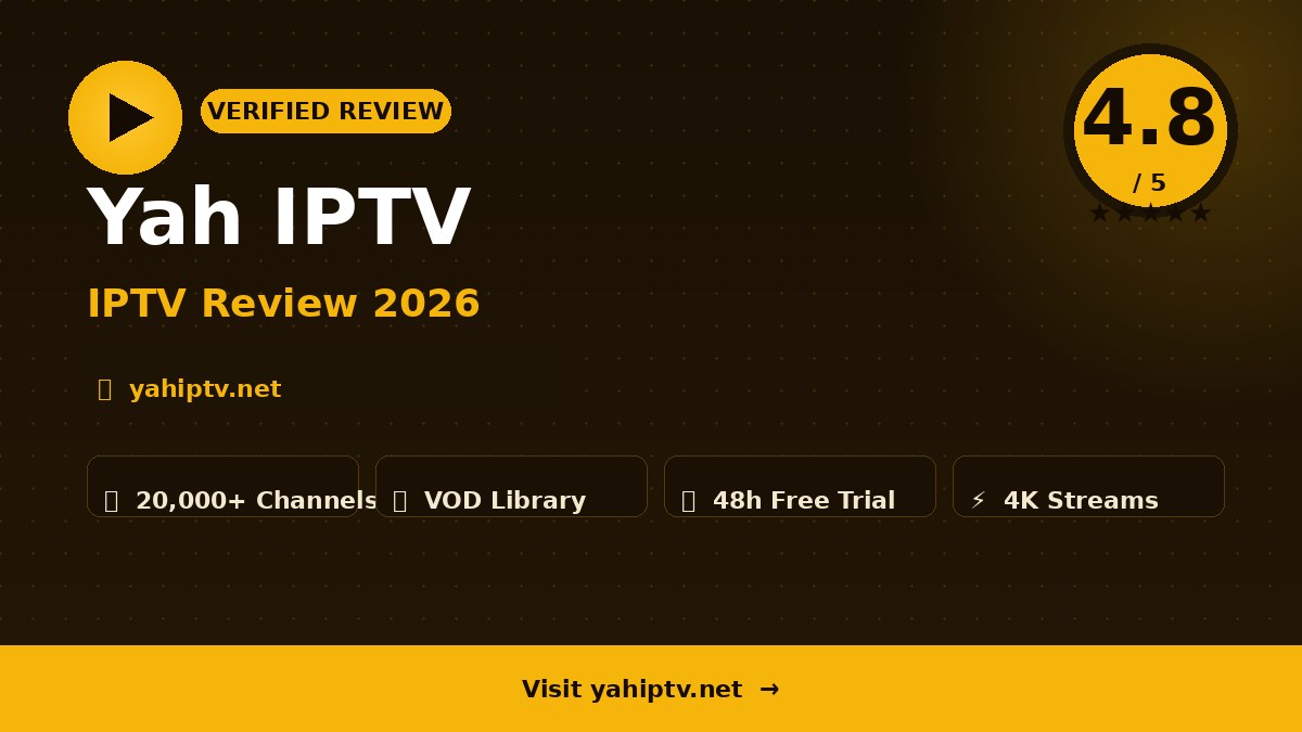 Yah IPTV Review 2026